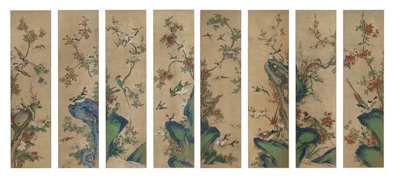 Birds and Flowers by Korea