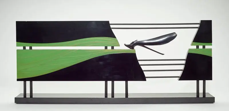 Lacquer Stand with Dragonfly by Haruyuki