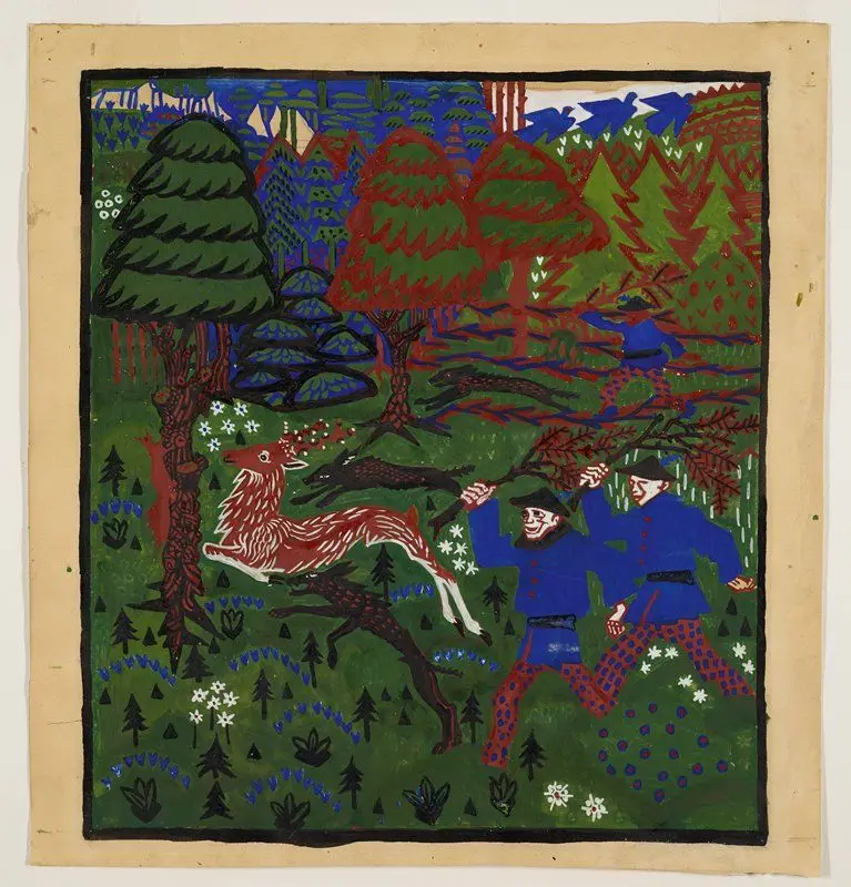 The Hunt by Oskar Kokoschka