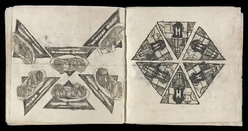 Untitled (Kaleidoscope book) by James Castle