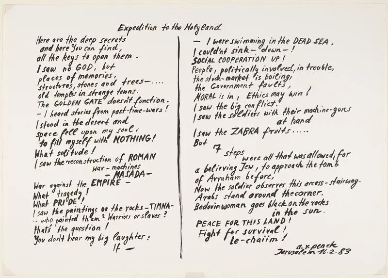 Introduction for Expedition to the Holyland by Text by A. R. Penck (Ralf Winkler)