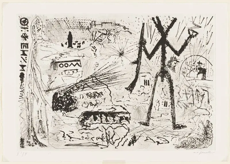 A Taste of the Desert, from Expedition to the Holyland by A. R. Penck (Ralf Winkler)