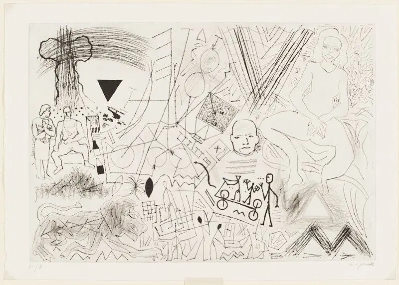 Concept, from Expedition to the Holyland by A. R. Penck (Ralf Winkler)