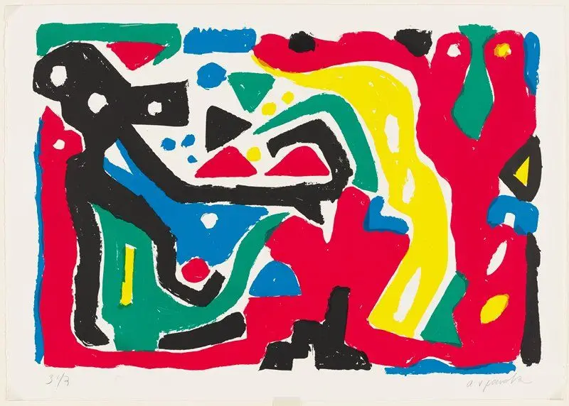 The Weak Point, from Expedition to the Holyland by A. R. Penck (Ralf Winkler)