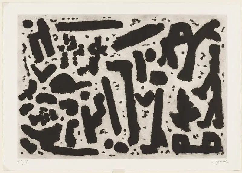 Snow in Jerusalem, from Expedition to the Holyland by A. R. Penck (Ralf Winkler)