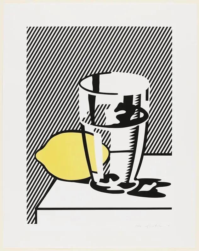 Untitled (Still Life with Lemon and Glass) by Roy Lichtenstein
