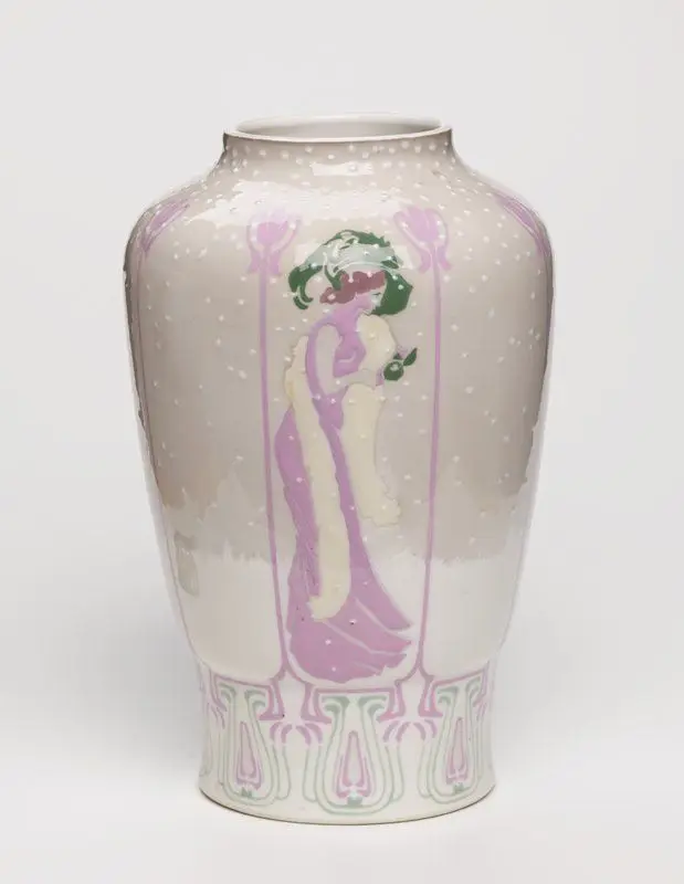 Woman in the Snow vase by Designer: Georges de Feure