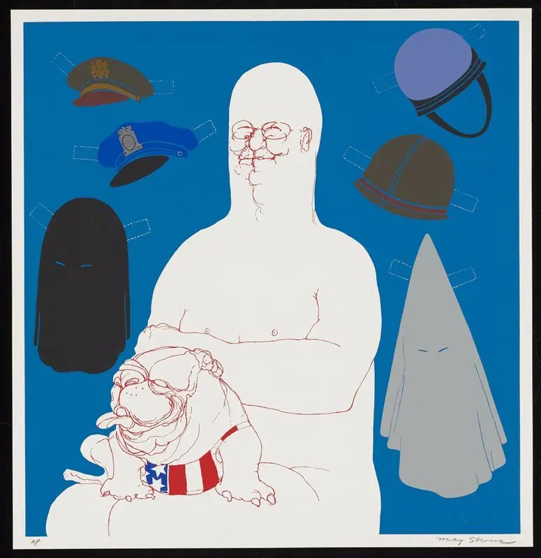 Big Daddy with Hats by May Stevens