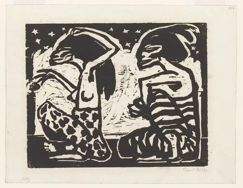 Mann und Weibchen by Emil Nolde (born Emil Hansen)