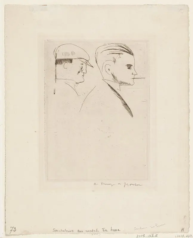 Spectators at a Boxing Match by André Albert Marie Dunoyer de Segonzac