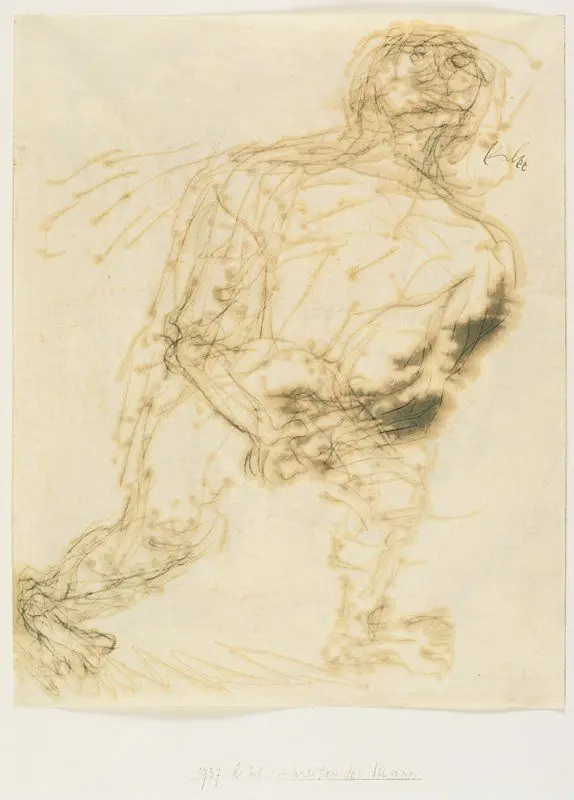 Schreitender Mann by Paul Klee