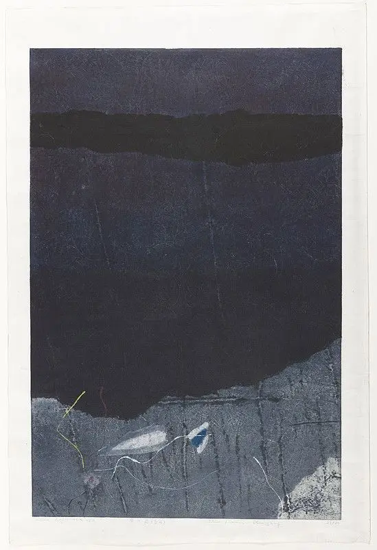 Stone Flower: Blue, Grey by Hagiwara Hideo