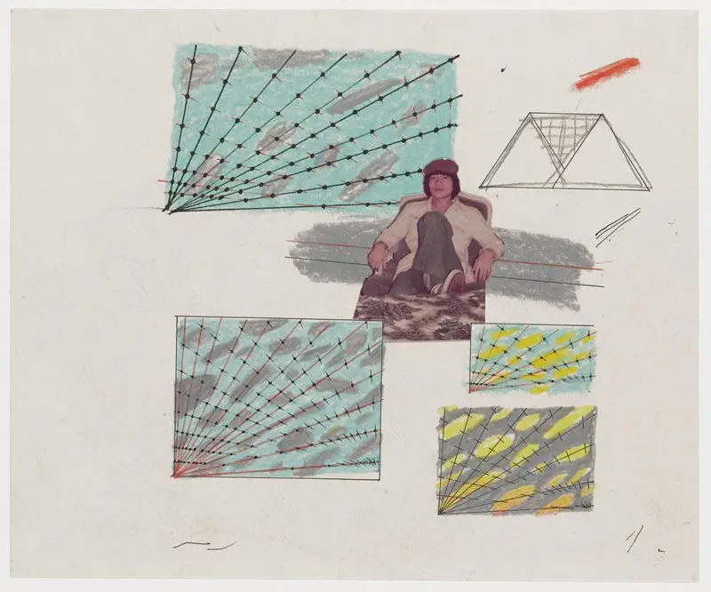 Untitled [Self-portrait, idea sketches] by Kenji Nakahashi