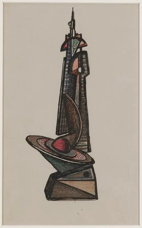 Study for Architectural Tower by Theodore Roszak