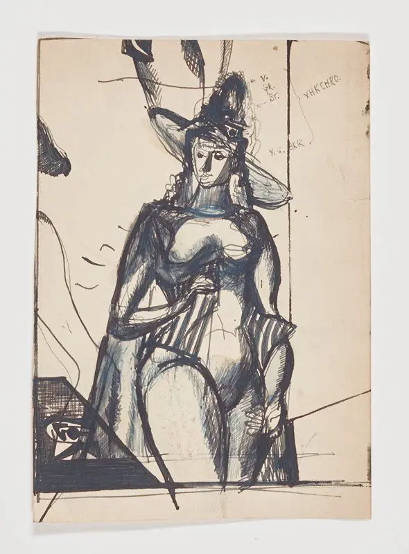 En Masque (Painting Study) by Theodore Roszak