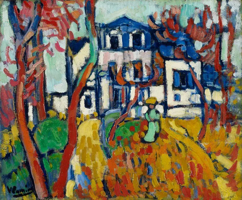 The Blue House by Maurice de Vlaminck