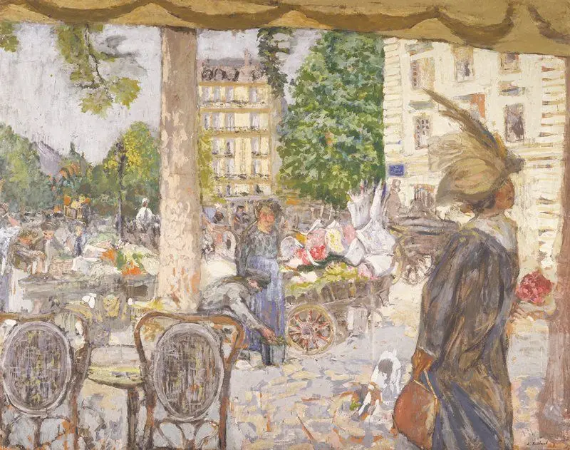 Place Saint-Augustin by Edouard Vuillard