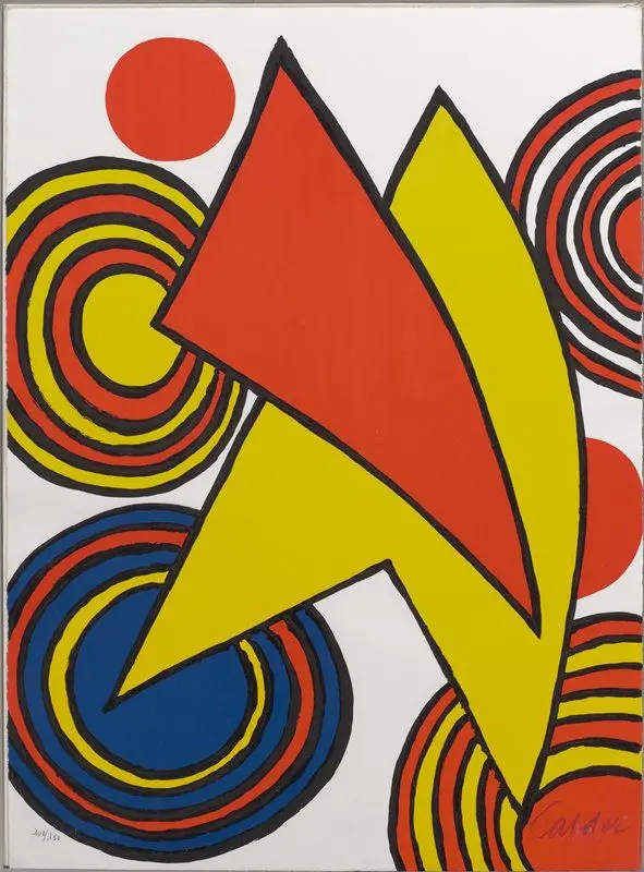 Spirals and Triangles by Alexander Calder