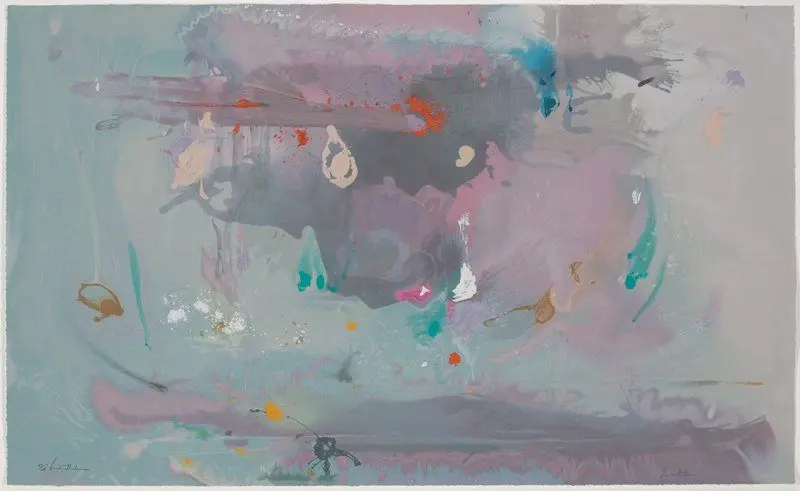 Grey Fireworks by Helen Frankenthaler