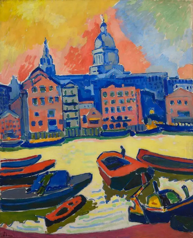London: St. Paul's Cathedral seen from the Thames by André Derain