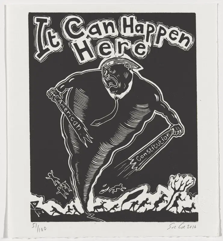 It Can Happen Here (Trump) by Sue Coe