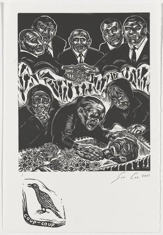 Political Butcher by Sue Coe