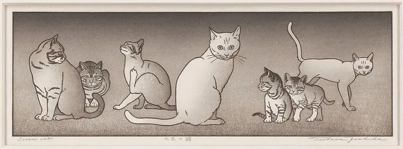 Seven Cats by Yoshida Tsukasa