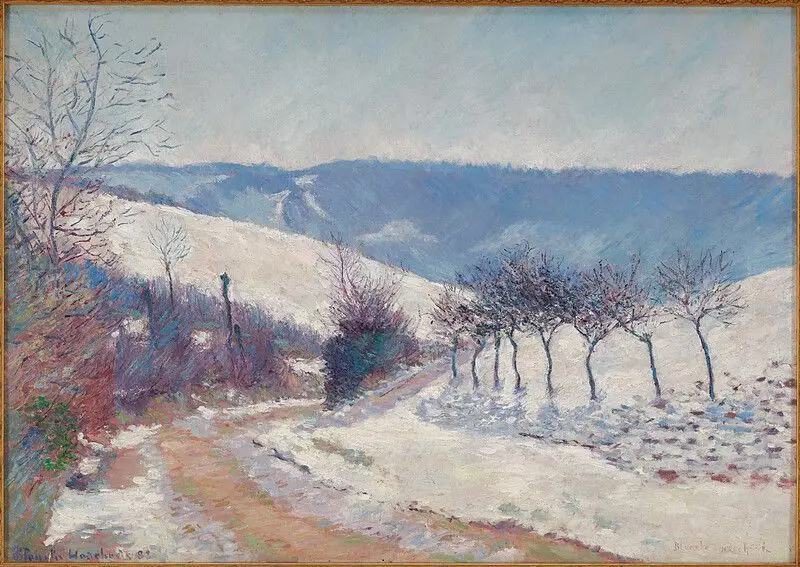 Landscape, Snow Effect; le Val near Giverny by Blanche Hoschedé-Monet