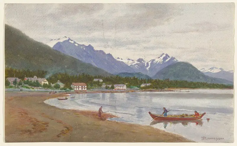 On the Way to Indian River, Sitka by Theodore J. Richardson