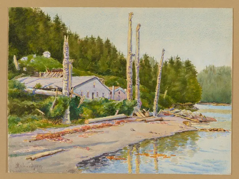 Landing Beach, Kasaan by Theodore J. Richardson