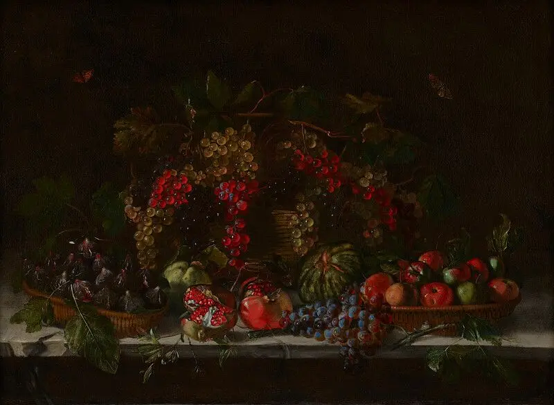 Still Life with Fruit: Allegory of Autumn by Agostino Verrocchi
