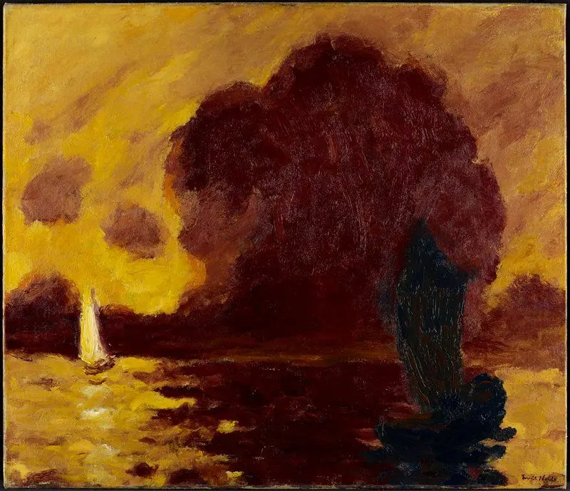 Evening Glow by Emil Nolde (born Emil Hansen)