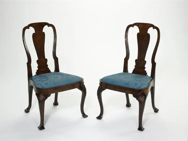 Side chair, one of a pair by England