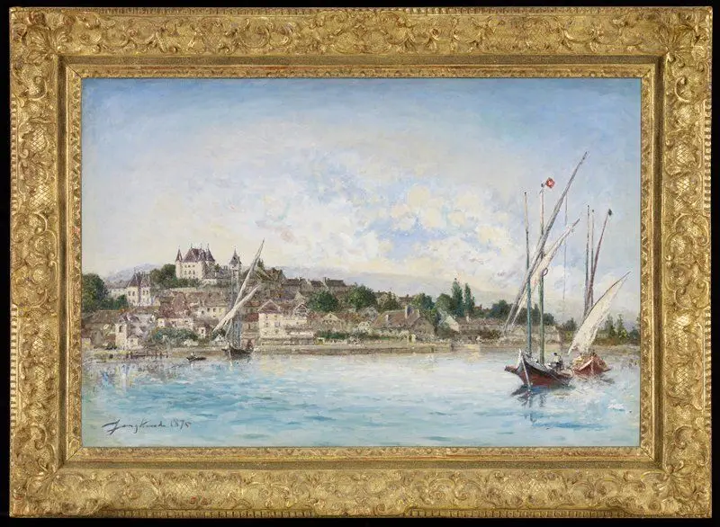 View of Lake Léman at Nyon by Johan Barthold Jongkind