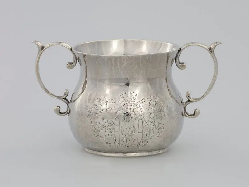 Two-handled cup by Jeremiah Dummer