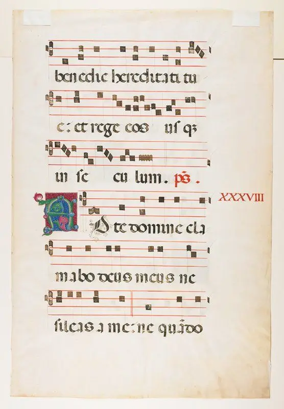 Leaf from an Illuminated Antiphonal by Girolamo da Cremona