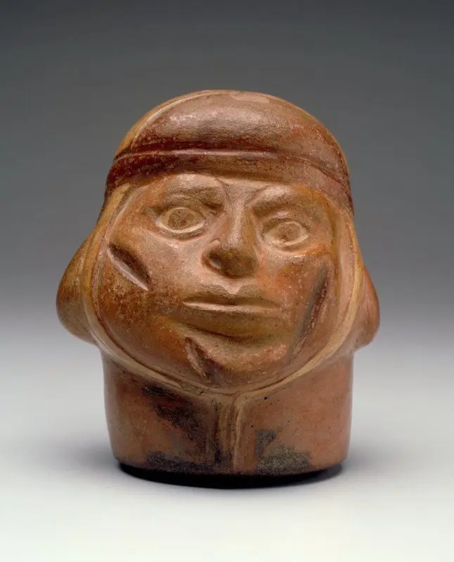 Portrait vessel by Moche artist