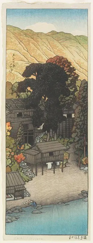 Shiogama, Shiobara by Kawase Hasui