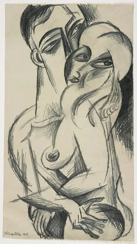 Liebespaar by Conrad Felixmüller