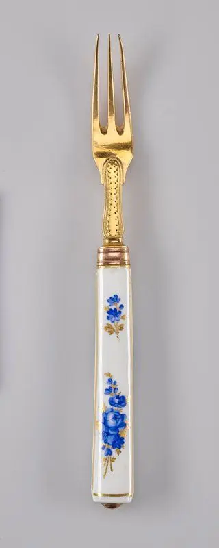 Fork, from a flatware dessert service by Manufacturer: Meissen Porcelain Factory