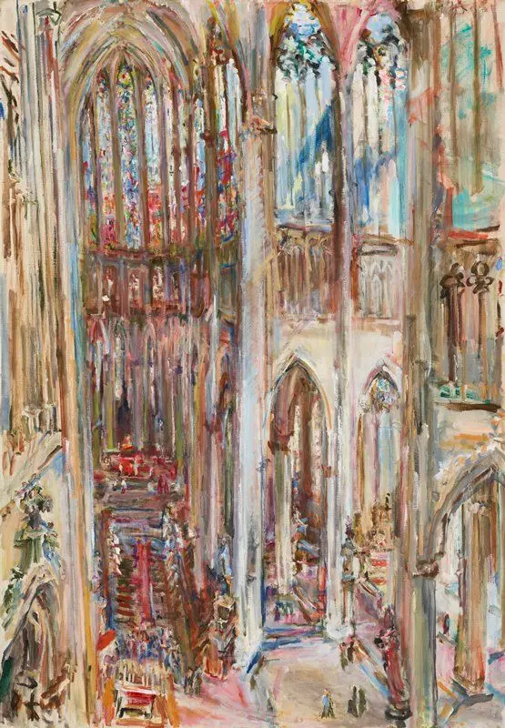 Cologne Cathedral by Oskar Kokoschka