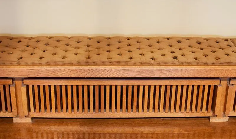 Window bench top from the Little House by Designer: Frank Lloyd Wright
