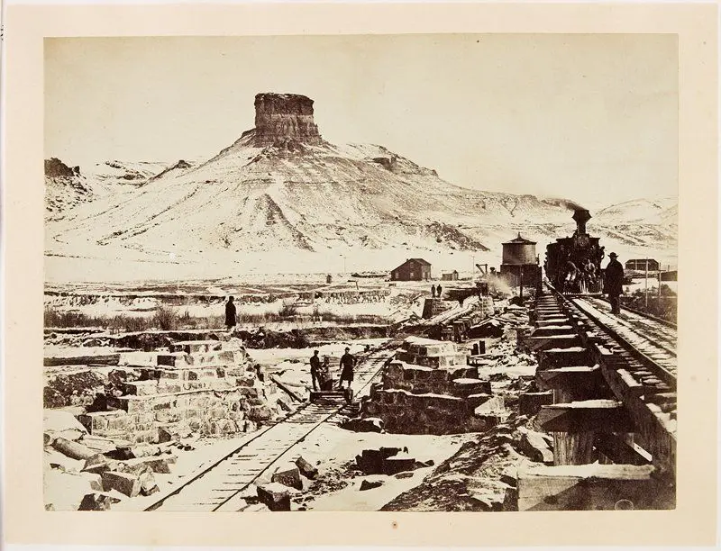 Citadel Rock, Green River Valley by Andrew Joseph Russell