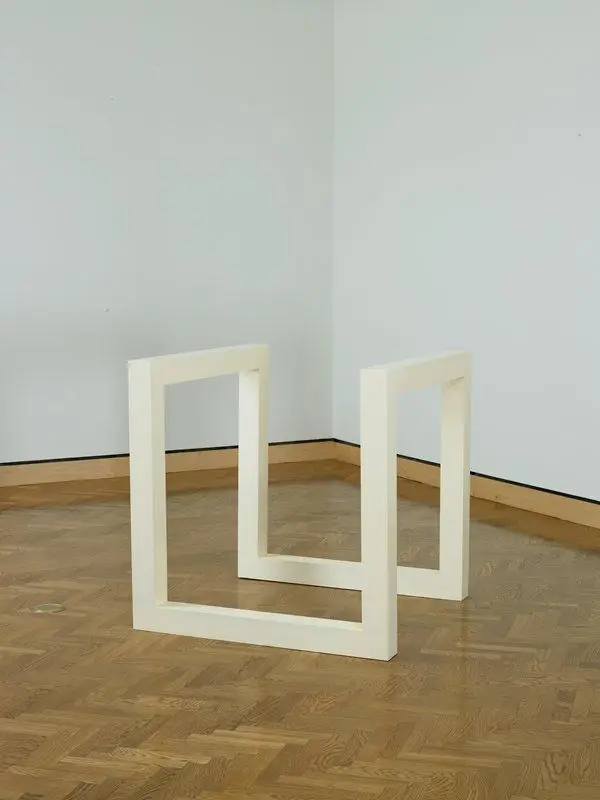 Incomplete Open Cube 8/3 by Sol LeWitt