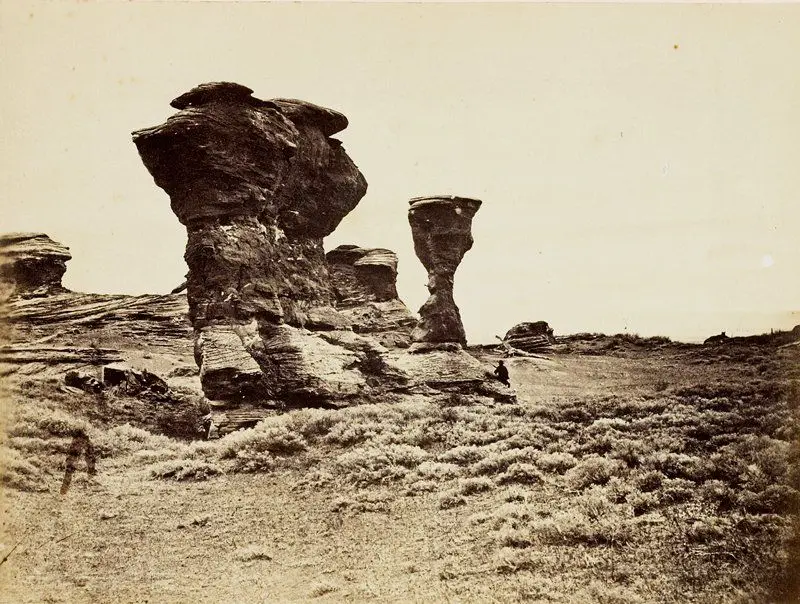 Dial Rock, Red Buttes, Laramie Plaines by Andrew Joseph Russell