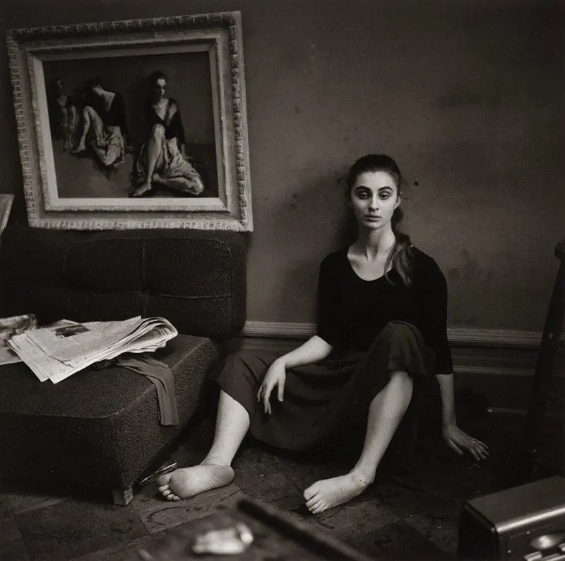 Model, Moses Soyer Studio by Larry Fink