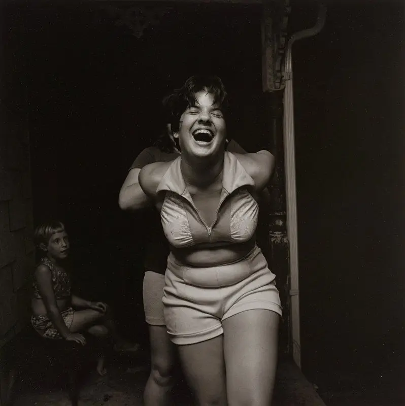 Girls on Porch, Martins Creek, Pennsylvania by Larry Fink