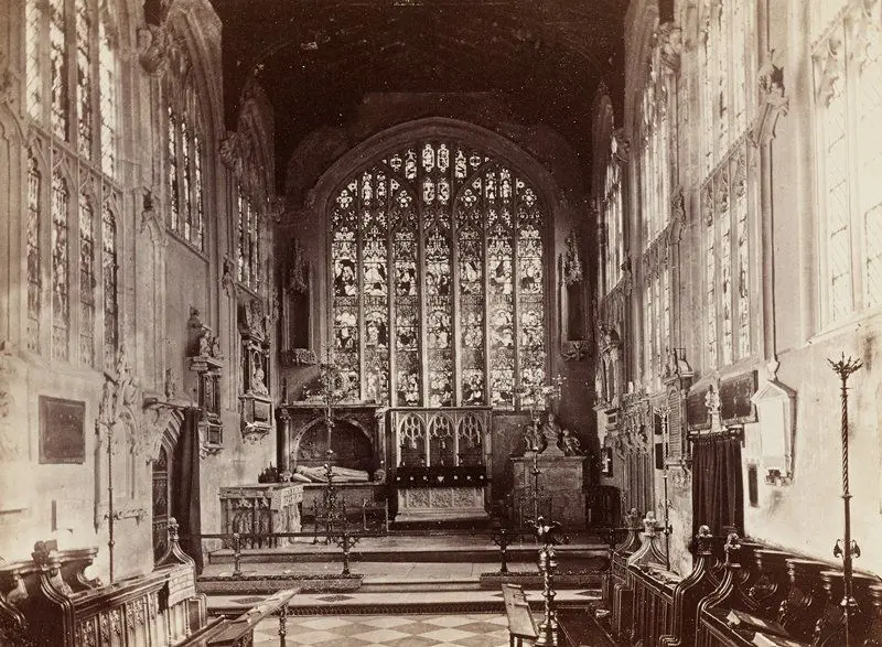Tomb of Shakespeare, Holy Trinity Church, Straford-on-Avon, England by Francis Bedford