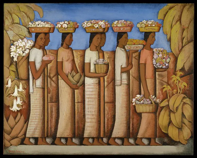 Las vendedoras de flores by Alfredo Ramos Martinez