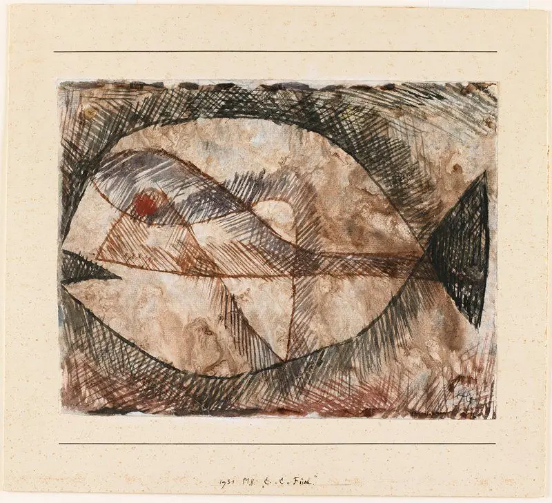 C. - C. = Fisch by Paul Klee